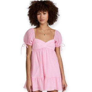 Amanda Uprichard Sicily Dress In Piquette Pink Size Medium